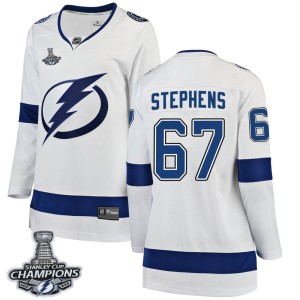 Mitchell Stephens Women's Fanatics Branded Tampa Bay Lightning Breakaway White Away 2020 Stanley Cup Champions Jersey