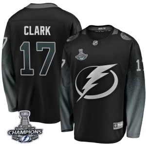 Wendel Clark Youth Fanatics Branded Tampa Bay Lightning Breakaway Black Alternate 2020 Stanley Cup Champions Jersey