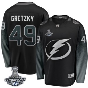 Brent Gretzky Youth Fanatics Branded Tampa Bay Lightning Breakaway Black Alternate 2020 Stanley Cup Champions Jersey