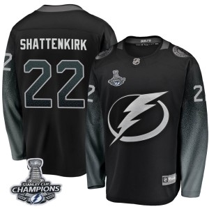 Kevin Shattenkirk Youth Fanatics Branded Tampa Bay Lightning Breakaway Black Alternate 2020 Stanley Cup Champions Jersey