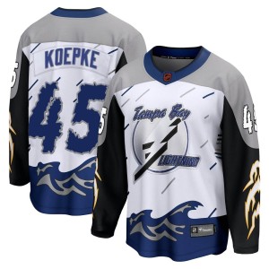 Cole Koepke Men's Fanatics Branded Tampa Bay Lightning Breakaway White Special Edition 2.0 Jersey