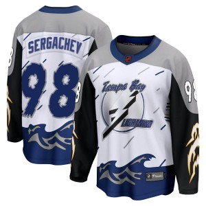 Mikhail Sergachev Men's Fanatics Branded Tampa Bay Lightning Breakaway White Special Edition 2.0 Jersey