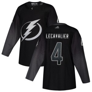 Vincent Lecavalier Men's Adidas Tampa Bay Lightning Authentic Black Alternate Jersey