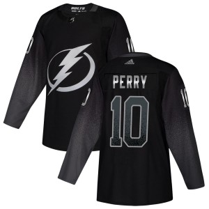 Corey Perry Men's Adidas Tampa Bay Lightning Authentic Black Alternate Jersey