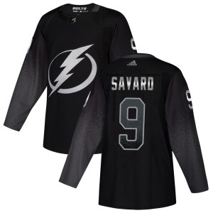 Denis Savard Men's Adidas Tampa Bay Lightning Authentic Black Alternate Jersey