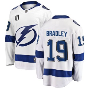 Brian Bradley Men's Fanatics Branded Tampa Bay Lightning Breakaway White Away 2022 Stanley Cup Final Jersey