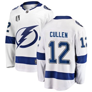 John Cullen Men's Fanatics Branded Tampa Bay Lightning Breakaway White Away 2022 Stanley Cup Final Jersey