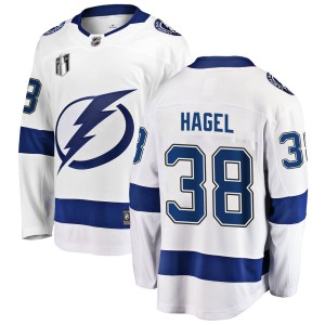 Brandon Hagel Men's Fanatics Branded Tampa Bay Lightning Breakaway White Away 2022 Stanley Cup Final Jersey