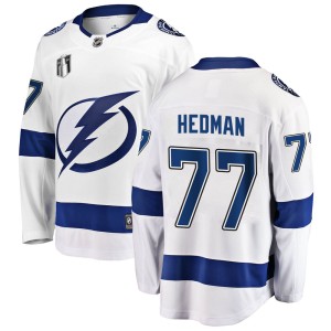 Victor Hedman Men's Fanatics Branded Tampa Bay Lightning Breakaway White Away 2022 Stanley Cup Final Jersey