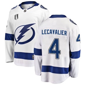 Vincent Lecavalier Men's Fanatics Branded Tampa Bay Lightning Breakaway White Away 2022 Stanley Cup Final Jersey