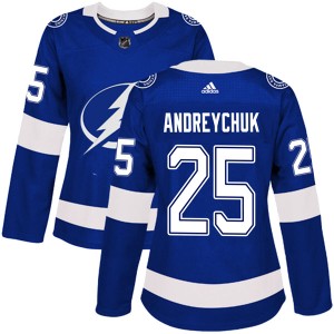 Dave Andreychuk Women's Adidas Tampa Bay Lightning Authentic Blue Home Jersey