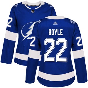 Dan Boyle Women's Adidas Tampa Bay Lightning Authentic Blue Home Jersey