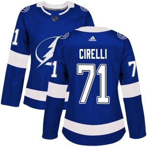 Anthony Cirelli Women's Adidas Tampa Bay Lightning Authentic Blue Home Jersey