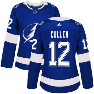 John Cullen Women's Adidas Tampa Bay Lightning Authentic Blue Home Jersey