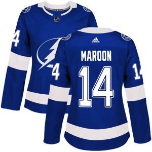 Pat Maroon Women's Adidas Tampa Bay Lightning Authentic Blue Home Jersey