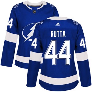Jan Rutta Women's Adidas Tampa Bay Lightning Authentic Blue Home Jersey