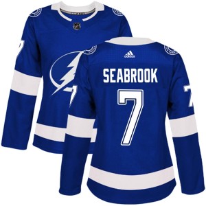 Brent Seabrook Women's Adidas Tampa Bay Lightning Authentic Blue Home Jersey