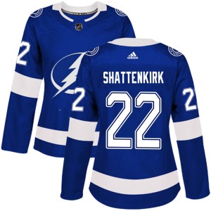 Kevin Shattenkirk Women's Adidas Tampa Bay Lightning Authentic Blue Home Jersey