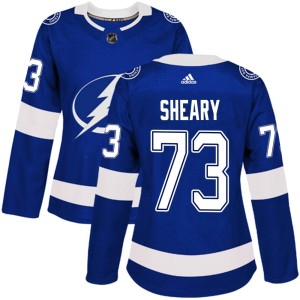 Conor Sheary Women's Adidas Tampa Bay Lightning Authentic Blue Home Jersey