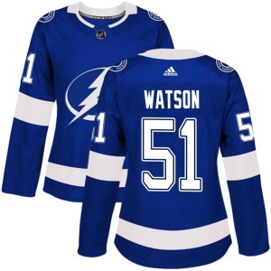 Austin Watson Women's Adidas Tampa Bay Lightning Authentic Blue Home Jersey