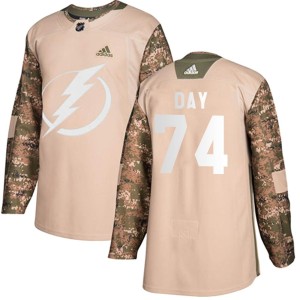 Sean Day Youth Adidas Tampa Bay Lightning Authentic Camo Veterans Day Practice Jersey