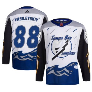 Andrei Vasilevskiy Men's Adidas Tampa Bay Lightning Authentic White Reverse Retro 2.0 Jersey
