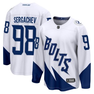 Mikhail Sergachev Men's Fanatics Branded Tampa Bay Lightning Breakaway White 2022 Stadium Series Jersey