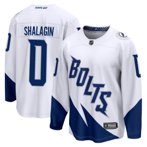 Mikhail Shalagin Men's Fanatics Branded Tampa Bay Lightning Breakaway White 2022 Stadium Series Jersey
