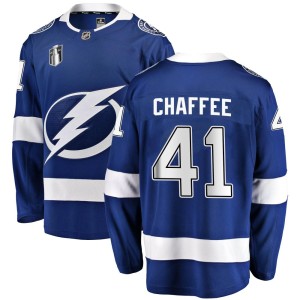 Mitchell Chaffee Men's Fanatics Branded Tampa Bay Lightning Breakaway Blue Home 2022 Stanley Cup Final Jersey