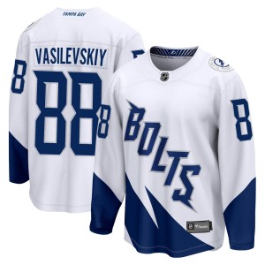 Andrei Vasilevskiy Youth Fanatics Branded Tampa Bay Lightning Breakaway White 2022 Stadium Series Jersey