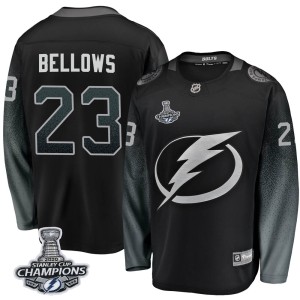 Brian Bellows Men's Fanatics Branded Tampa Bay Lightning Breakaway Black Alternate 2020 Stanley Cup Champions Jersey