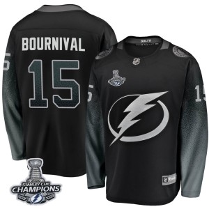 Michael Bournival Men's Fanatics Branded Tampa Bay Lightning Breakaway Black Alternate 2020 Stanley Cup Champions Jersey