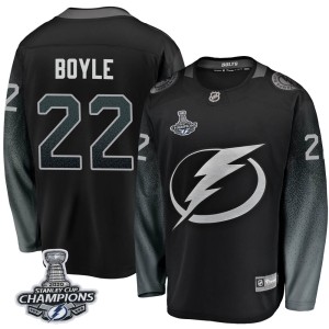 Dan Boyle Men's Fanatics Branded Tampa Bay Lightning Breakaway Black Alternate 2020 Stanley Cup Champions Jersey