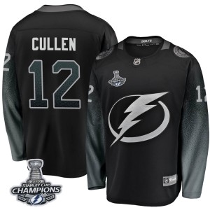 John Cullen Men's Fanatics Branded Tampa Bay Lightning Breakaway Black Alternate 2020 Stanley Cup Champions Jersey
