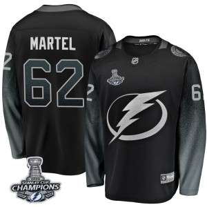 Danick Martel Men's Fanatics Branded Tampa Bay Lightning Breakaway Black Alternate 2020 Stanley Cup Champions Jersey