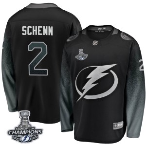 Luke Schenn Men's Fanatics Branded Tampa Bay Lightning Breakaway Black Alternate 2020 Stanley Cup Champions Jersey