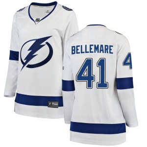 Pierre-Edouard Bellemare Women's Fanatics Branded Tampa Bay Lightning Breakaway White Away Jersey