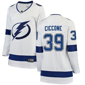 Enrico Ciccone Women's Fanatics Branded Tampa Bay Lightning Breakaway White Away Jersey