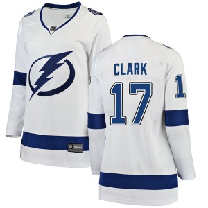 Wendel Clark Women's Fanatics Branded Tampa Bay Lightning Breakaway White Away Jersey