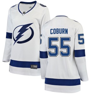 Braydon Coburn Women's Fanatics Branded Tampa Bay Lightning Breakaway White Away Jersey