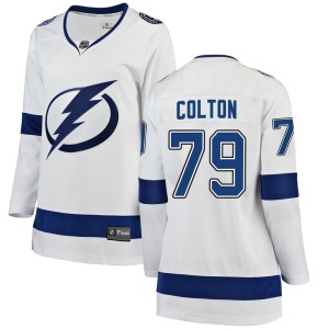 Ross Colton Women's Fanatics Branded Tampa Bay Lightning Breakaway White Away Jersey
