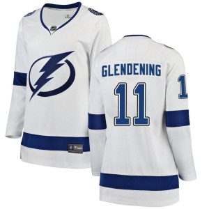 Luke Glendening Women's Fanatics Branded Tampa Bay Lightning Breakaway White Away Jersey