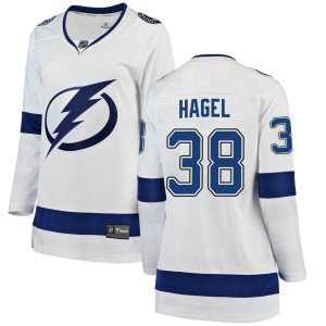 Brandon Hagel Women's Fanatics Branded Tampa Bay Lightning Breakaway White Away Jersey