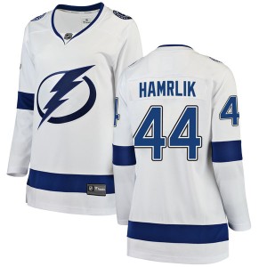 Roman Hamrlik Women's Fanatics Branded Tampa Bay Lightning Breakaway White Away Jersey