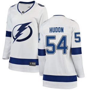 Charles Hudon Women's Fanatics Branded Tampa Bay Lightning Breakaway White Away Jersey