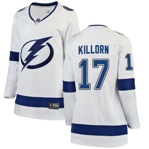 Alex Killorn Women's Fanatics Branded Tampa Bay Lightning Breakaway White Away Jersey
