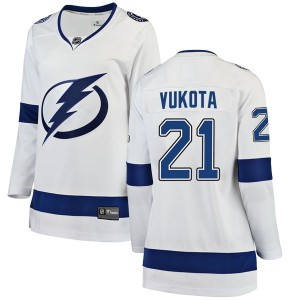 Mick Vukota Women's Fanatics Branded Tampa Bay Lightning Breakaway White Away Jersey