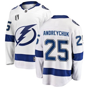 Dave Andreychuk Youth Fanatics Branded Tampa Bay Lightning Breakaway White Away 2022 Stanley Cup Final Jersey