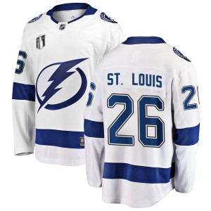 Martin St. Louis Youth Fanatics Branded Tampa Bay Lightning Breakaway White Away 2022 Stanley Cup Final Jersey
