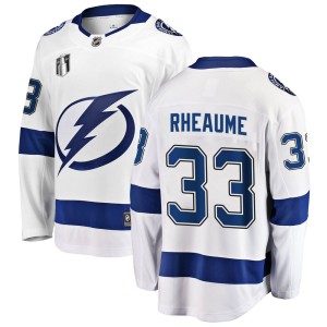 Manon Rheaume Youth Fanatics Branded Tampa Bay Lightning Breakaway White Away 2022 Stanley Cup Final Jersey